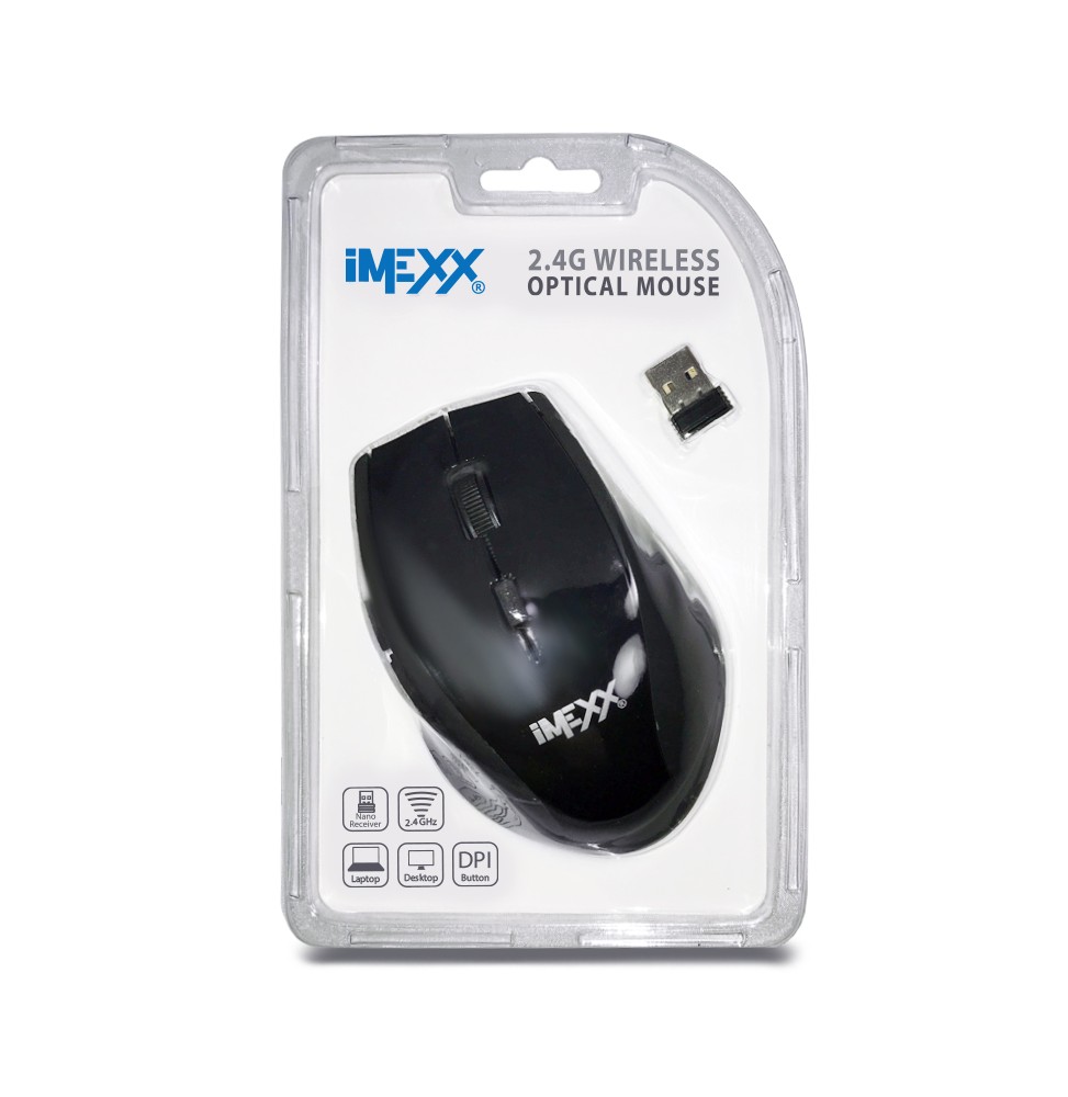 MOUSE WLS IME-26415 BLACK IMEXX