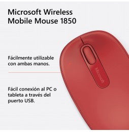 MOUSE WLS 1850 RED/ROJO MICROSOFT