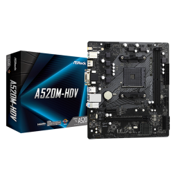 MB ASROCK A520M-HDV AM4 RYZEN AMD