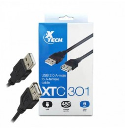 CABLE USB EXTENSION XTC-301 6FT 1.8M XTECH