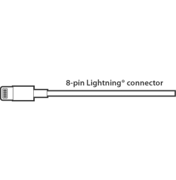 CABLE USB LIGHTNING KAC-001GD GRAY KLIPX