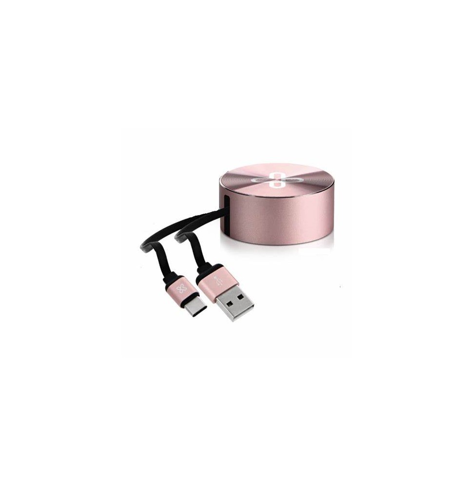 CABLE USB USB-C KAC-110RG RETRACTIL KLIPX