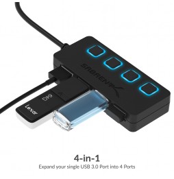 USB HUB 4P 3.0 HB-UM43 SABRENT