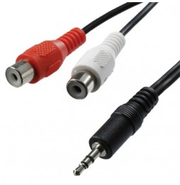 CABLE AUDIO 3.5MM IME-14837 RCA H IMEXX